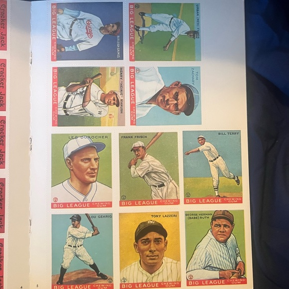 1977 Dover Reprints Vintage Baseball Cards Book 8 Pages Pre-War BB Cards - Picture 9 of 16